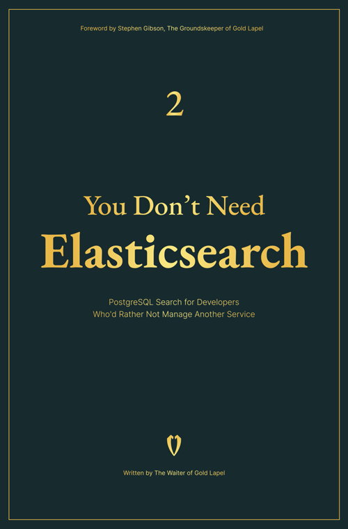 You Don't Need Elasticsearch book cover